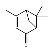 4,6,6-TRIMETHYLBICYCLO[3.1.1]HEPT-3-EN-2-ONE Struktur