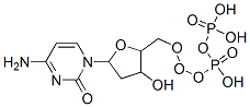 [[5-(4-amino-2-oxo-pyrimidin-1-yl)-3-hydroxy-oxolan-2-yl]methoxy-hydroxy-phosphoryl]oxyphosphonic acid Struktur