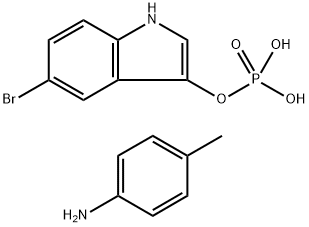 5-BROMO-3-INDOLYL PHOSPHATE P-TOLUIDINE SALT Structure