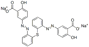 disodium 5,5'-[thiobis(phenyleneazo)]disalicylate Struktur