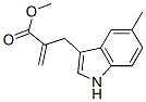 1H-Indole-3-propanoicacid,5-methyl-alpha-methylene-,methylester(9CI) Struktur