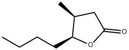 (Z)-whiskeylactone,5-butyldihydro-4-methyl-2(3H)-Furanone,(-)-cis-whiskeylactone Struktur