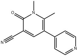 1,2-dimethyl-6-oxo-1,6-dihydro-3,4'-bipyridine-5-carbonitrile Struktur