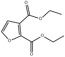 2,3-Furandicarboxylic acid, diethyl ester Struktur