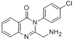 2-(AMINOMETHYL)-3-(4-CHLOROPHENYL)-4(3H)-QUINAZOLINONE Struktur