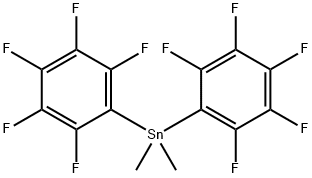 DIMETHYLBIS(PENTAFLUOROPHENYL)TIN Struktur