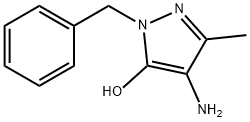 Pyrazol-5-ol, 4-amino-1-benzyl-3-methyl- (8CI) Struktur