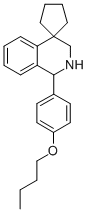 1'-(4-BUTOXYPHENYL)-2',3'-DIHYDRO-1'H-SPIRO[CYCLOPENTANE-1,4'-ISOQUINOLINE] Struktur