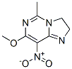 Imidazo[1,2-c]pyrimidine, 2,3-dihydro-7-methoxy-5-methyl-8-nitro- (8CI) Struktur