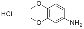 2,3-dihydrobenzo[b][1,4]dioxin-6-amine hydrochloride Struktur