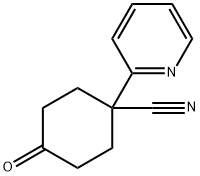 4-CYANO-4-(2-PYRIDINYL)CYCLOHEXANONE Struktur