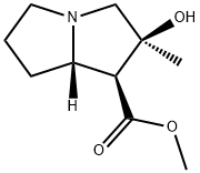 1H-Pyrrolizine-1-carboxylic acid, hexahydro-2-hydroxy-2-methyl-, methy l ester, (1S-(1alpha,2alpha,7aalpha))- Struktur