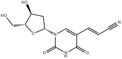 5-(2-cyanovinyl)-2'-deoxyuridine Struktur