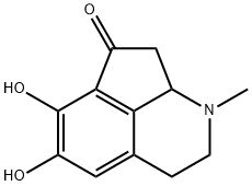 Cyclopent[ij]isoquinolin-7(1H)-one, 2,3,8,8a-tetrahydro-5,6-dihydroxy-1-methyl- (8CI) Struktur