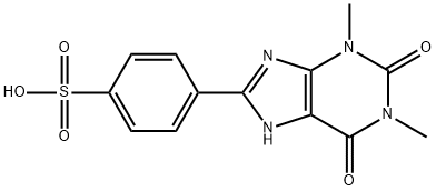 8(P-SULFOPHENYL)THEOPHYLLINE Struktur