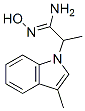 Indole-1-acetamidoxime, alpha,3-dimethyl- (8CI) Struktur