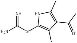 Pseudourea, 2-(4-acetyl-3,5-dimethylpyrrol-2-yl)-2-thio- (8CI) Struktur