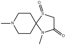 1-Thia-4,8-diazaspiro[4.5]decan-3-one,4,8-dimethyl-,1-oxide(8CI) Struktur