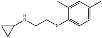 Cyclopropylamine, N-[2-(2,4-xylylthio)ethyl]- (8CI) Struktur