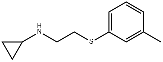 Cyclopropylamine, N-[2-(m-tolylthio)ethyl]- (8CI) Struktur