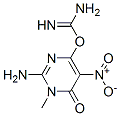 Pseudourea, 2-(2-amino-1,6-dihydro-1-methyl-5-nitro-6-oxo-4-pyrimidinyl)- (8CI) Struktur