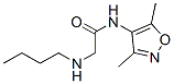 Acetamide, 2-(butylamino)-N-(3,5-dimethyl-4-isoxazolyl)- (8CI) Struktur