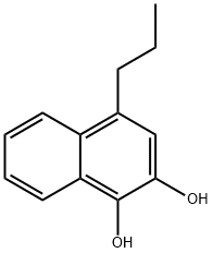 1,2-Naphthalenediol, 4-propyl- (9CI) Struktur