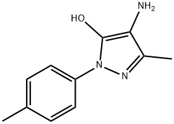 Pyrazol-5-ol, 4-amino-3-methyl-1-p-tolyl- (8CI) Struktur