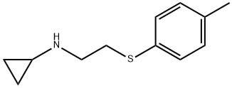 Cyclopropylamine, N-[2-(p-tolylthio)ethyl]- (8CI) Struktur