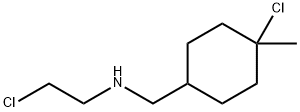 Cyclohexanemethylamine, 4-chloro-N-(2-chloroethyl)-4-methyl- (8CI) Struktur