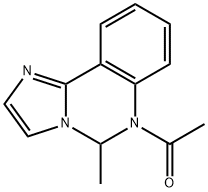 Imidazo[1,2-c]quinazoline, 6-acetyl-5,6-dihydro-5-methyl- (8CI) Struktur