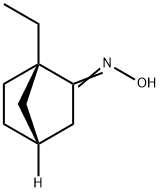 Bicyclo[2.2.1]heptan-2-one, 1-ethyl-, oxime, (1S,4R)- (9CI) Struktur