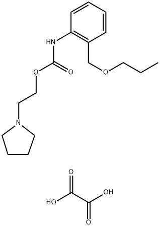 CARBANILIC ACID, o-(PROPOXYMETHYL)-, 2-(1-PYRROLIDINYL)ETHYL ESTER, OX ALATE (1:1 Struktur