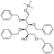 2,3,4,6-TETRA-O-BENZYL-1-O-(TRIMETHYLSILYL)--D-GLUCOSE Struktur