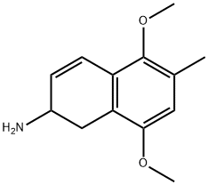 2-amino-5,8-dimethoxy-6-methyl-1,2-dihydronaphthalene Struktur