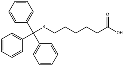 6-Tritylmercapto-hexanoic acid Struktur