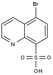 8-Quinolinesulfonic  acid,  5-bromo- Struktur