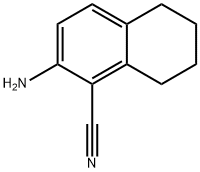 2-aMino-5,6,7,8-tetrahydronaphthalene-1-carbonitrile Struktur