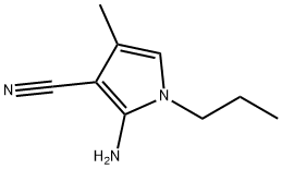 1H-Pyrrole-3-carbonitrile,  2-amino-4-methyl-1-propyl- Struktur