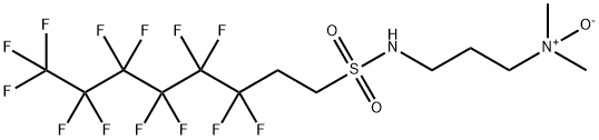 N-[3-(dimethylamino)propyl]-3,3,4,4,5,5,6,6,7,7,8,8,8-tridecafluorooctanesulphonamide N-oxide Struktur