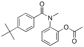 Benzamide, N-(2-(acetyloxy)phenyl)-4-(1,1-dimethylethyl)-N-methyl- Struktur