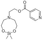 1,3-Dioxa-6-aza-2-silacyclooctane-6-ethanol, 2,2-dimethyl-, isonicotin ate (ester) Struktur