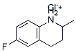 6-fluoro-1,2,3,4-tetrahydro-2-methylquinolinium chloride Struktur