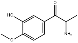 1-Propanone,  2-amino-1-(3-hydroxy-4-methoxyphenyl)- Struktur