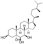 5 alpha-ergostane-3 beta,5,6 beta,7 beta-tetrol Struktur