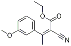 2-Butenoic acid, 2-cyano-3-(3-Methoxyphenyl)-, ethyl ester Struktur