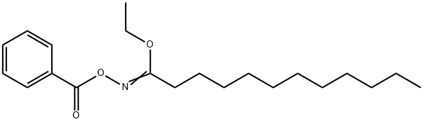 ethyl N-(benzoyloxy)laurimidate Struktur