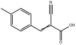 2-Cyano-3-(4-methylphenyl)acrylic acid Struktur