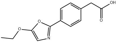 Benzeneacetic acid, 4-(5-ethoxy-2-oxazolyl)- Struktur