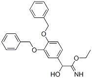 Benzeneethanimidic  acid,  -alpha--hydroxy-3,4-bis(phenylmethoxy)-,  ethyl  ester  (9CI) Struktur